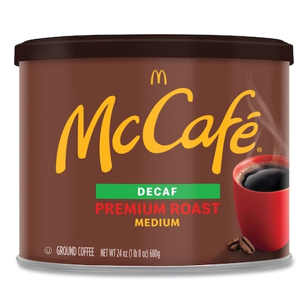 Mccafe Coffee, Premium Roast Decaf, Can, Coffee, 24 oz 079737
